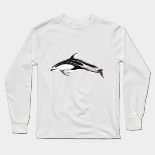 Pacific white-sided dolphin (Lagernorhynchus obliquidens) Long Sleeve T-Shirt